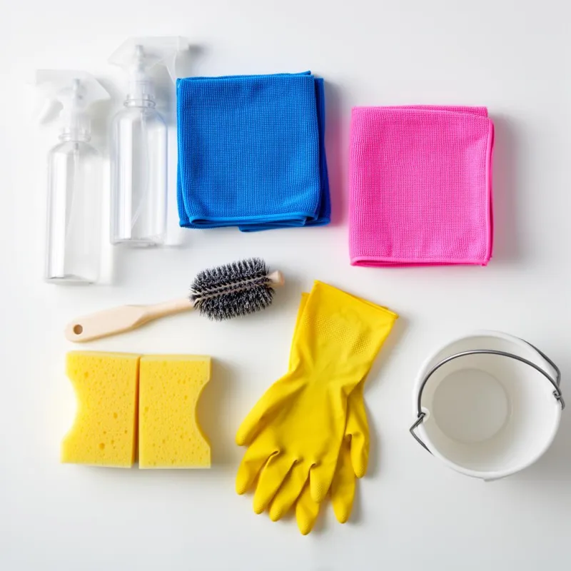 Intervention de ménage professionnel dans un intérieur soigné